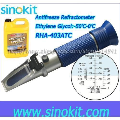 Professional Car Antifreeze/Battery Refractometer Blue Grip RHA-403ATC