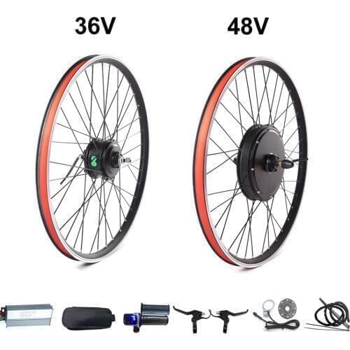 Easy to install pedal assist MTB e bike conversion kit 36V 250/350/500W 48V 500/1000/1500W for disc and V bicycle 20-29inch 700C