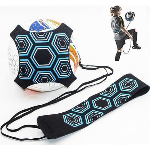 Football Strap Kick Ball Training Aid Adjustable Tool Elastic Hand-free Returner Soccer Trainer Control Skills Sports Supplies
