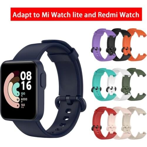 2021 Hot Fashion Universal 22mm Soft Replacement Silicone Sport Band Strap For Mi Watch Lite Redmi Watch Wrist Strap US