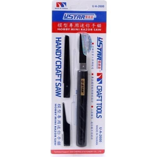 Ustar UA2600 Model Handy Craft Saw with 3 Blades Craft Tools Model Tools Model Building Tools Hobby Cutting Tools Accessory