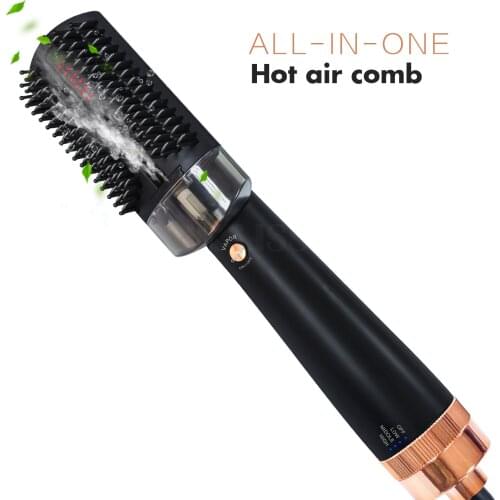 3 In 1 Hairdryer Brush For Hair Steamer Straightening Brush Professional Hot Air Hair Comb Straightener Blower Styling Tool