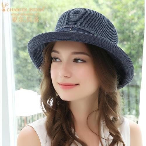 Sun Hat Spring Summer Vacation Sunshade Hats Leisure Sunscreen Cap Korean Version Seaside Beach Fashion Elegant Visor Caps H6662