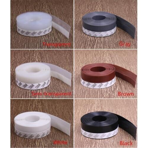 5 Meter Silicone Rubber 25mm Self-adhesive Adhesive Door Window Seal Strip Dust-proof Wind Strip Glass Door Strip Bottom Strip