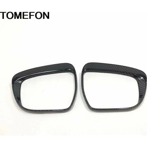 TOMEFON For Nissan Qashqai J11 2014 2015 2016 Rearview Side Mirror Rain Shield Sun Visor Shade Frame Trim Accessories ABS