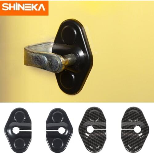 SHINEKA ABS Car Door Lock Buckle Protective Decoration Cover Accessories For Chevrolet Camaro 2010 2011 2012 2013 2014 2015