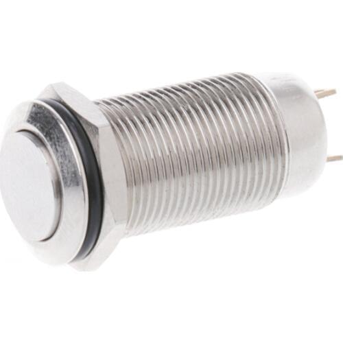 12mm Waterproof Self-locking Latching Metal Push Button Switch High Flush