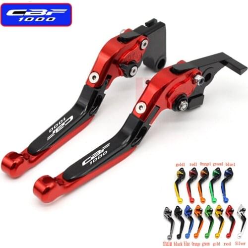 13 Colors CNC Adjustable Folding Extendable Motorcycle Brake Clutch Levers For Honda CBF1000 CBF 1000 2006 2007 2008 2009