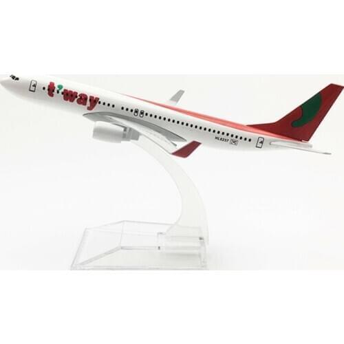 16CM 1/400 SCALE Boeing B737 Korea t'way airline airplane model toys aircraft diecast aviation alloy plane gifts kids