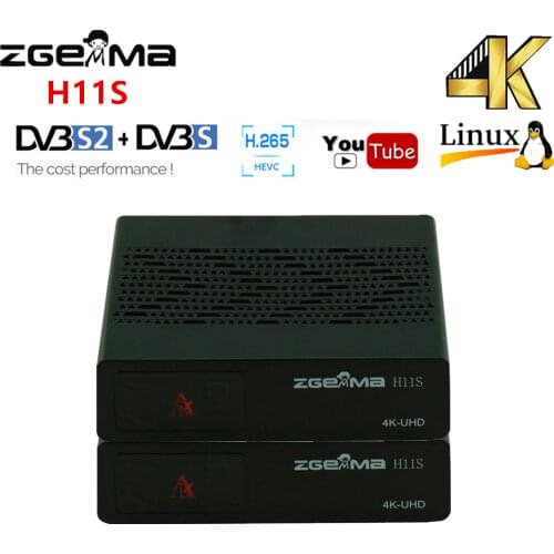 NEW Version ZGEMMA H9.2H Linux OS Enigma2 Digital 4K UHD Satellite Receiver DVB-S2X+DVB-T2/C twin tuner with WiFi Internal