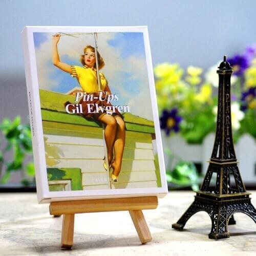 30pcs/lot Artist Gil Elvgren American and Europe Retro Vintage Poster Sexy Beauty girls illustrator Postcards Free shipping