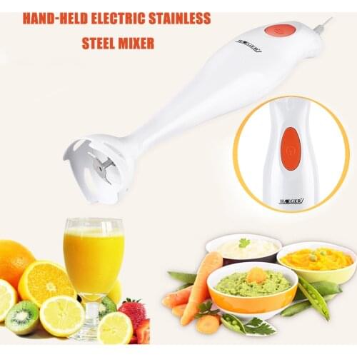 300W Kitchen Detachable Hand Food Blender Stainless Steel Electric Vegetable Fruit Mixer Kitchen Multifunctional Whisk Eu Plug