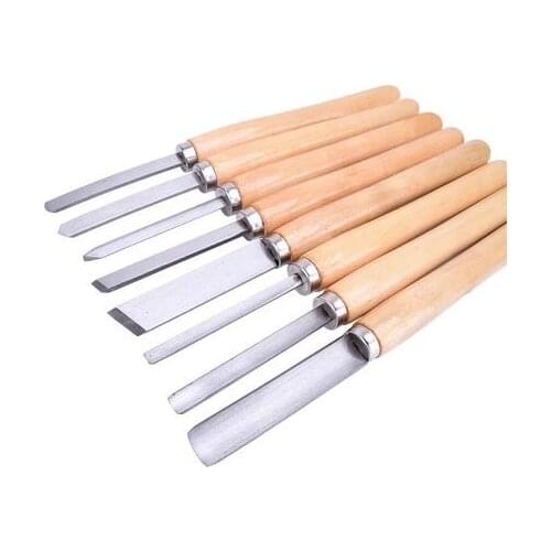 8-piece set, high-speed steel HSS woodworking tool, engraving knife, woodworking chisel, extended woodworking tool