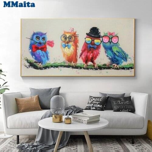 Diamond Painting Colorful Funny Mr Bird DIY 3D Diamond Embroidery full square/round drill Mosaic diamond picture decor GG5362