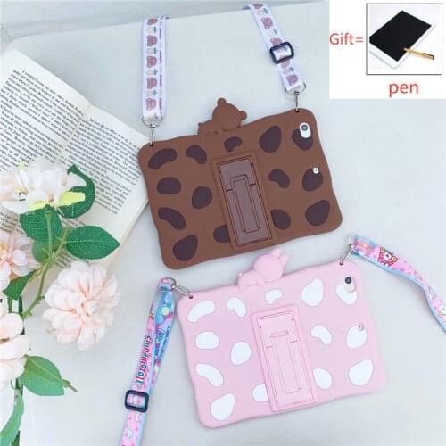 Cartoon Cover for Huawei Mediapad M7 M6 10.8 T5 10 M5 lite 10 Case for Honor V6 MatePad 10.4 M6 10.8 Tablet Silicon Stand Funda