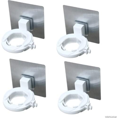 Dispenser Holder Stand Self-Adhesive Hand Sanitizer Hanging Rack Wall Mounted Shower Gel Bottle Hanging Shelf 4 Pack wholesales