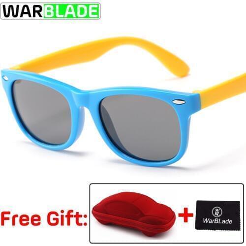 Kids Boys TR90 Unbreakable Polarized Sunglasses Cycling Children Girls Safety Polaroid UV400 Sun Glasses Sport oculos With Case