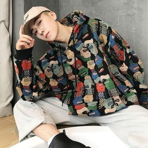 Lovers Handsome Clothes Mens Spring Autumn Edition Hoodie Top Fashion Trend Hip Hop Loose Ins Jacket Students 2020 Casual Coat