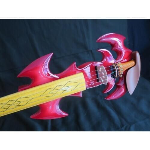 Red color crazy-1 SONG art streamline 5 string electric violin 4/4 #11154