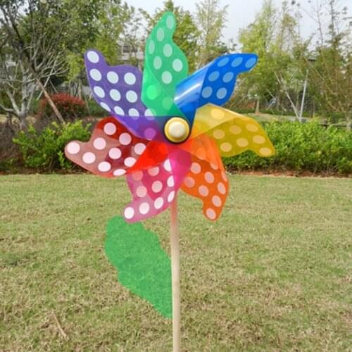 Colorful Pinwheel Wind Wind Spinner Windmill Home Garden Yard Decor Kids Toys