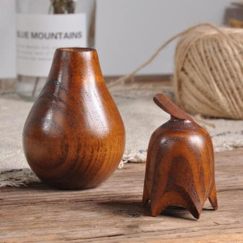 Creative Eggplant Wooden Storage Jar Toothpick Holder Fashion Seasoning Can Sugar Bowl With Lid Kitchen Tool Salt Storage Box