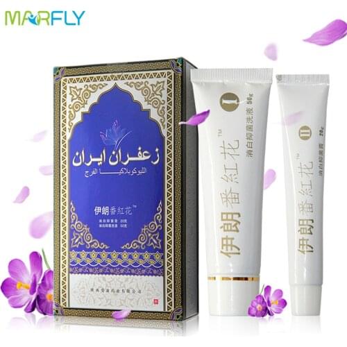 Iranian Saffron Cream Vulva Leukoplakia Iran Cream White Lubricating Vagina Care Repair Massage Cream Feminine Intimate Hygiene