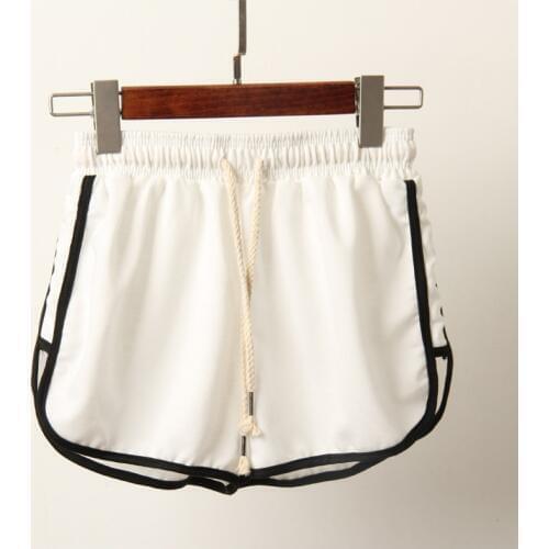 2019 Summer Casual Shorts Women Plus Size High Waist Booty Shorts Female Black White Solid Loose Beach Sexy Short S-XXL