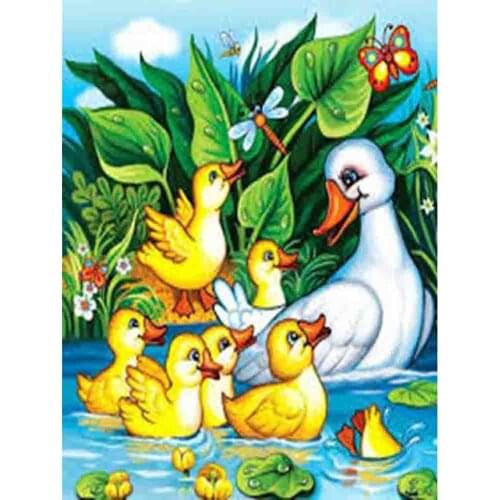 Hot 5D DIY diamond embroidery cute little duck diamond painting full square round cross stitch diamond mosaic decoration gift