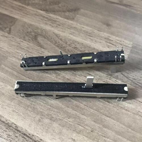 2pcs DJ Live Mixer Fader 50KDx2 OR 10KDX2 Dual CH For Mackie 1402VLZ / 1604VLZ / 1642VLZPRO with Dust strip