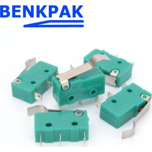 Miniature micro switch ,Limiting switch Green 5A 250VAC