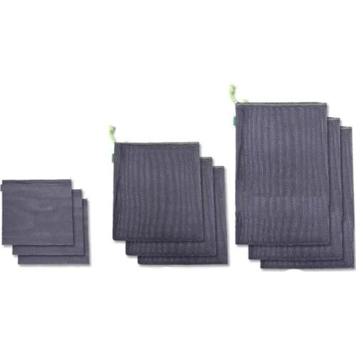 Reusable Produce Bags Mesh Produce Shopping Bag Set Organic Eco Friendly Washable Storage Bags for Fruit