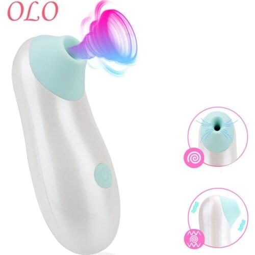 OLO Sucking Sex Oral Licking G spot Clitoris Stimulator Clitoral Sucking Vibrator 11 Speeds Nipple Tongue Sucker Female Sex Toy