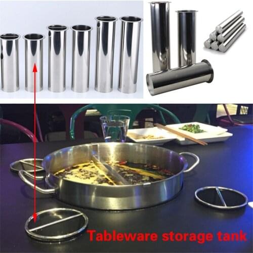 Stainless Steel Buffet chopsticks Knife fork storage tank tube storage tank chopsticks spoon knife draining chopsticks tube bbq