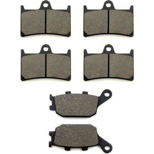 SOMMET Motorcycle Front + Rear Brake Pads Disks for Yamaha FZ1 (Naked) (2D1) (1000cc) (06-09) LT380-380-174