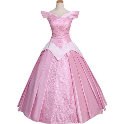 Aurora Dress ball gown female Adult Womens Halloween Cosplay Costume Custom Made