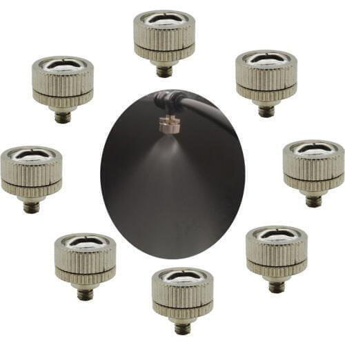 L028 mist maker fog stainless steel nozzle low-pressure atomizing fan-shaped cnc mist spray for cooling