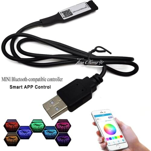 5V USB LED RGB Controller Bluebooth-compatible For TV Backlight led strip RGB Controller Remote Light Wifi Magic Home colorful