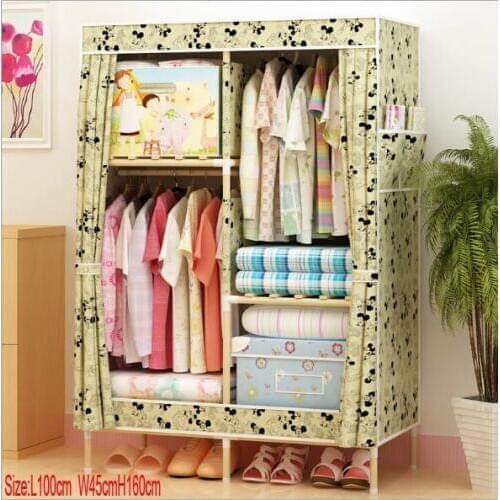 Factory Price Solid Wood Wardrobe length 100 cm