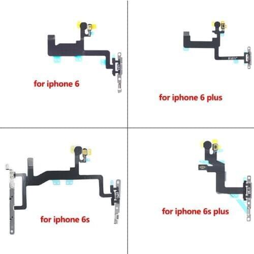 High Quality Power Button On/Off Flex Cable for iPhone 6 6s 6plus 6s Plus Mute Volume Switch Repair Parts