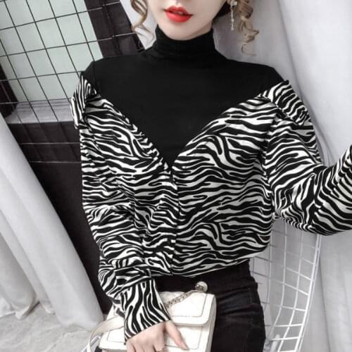 Women Blouse Leopard Print Pieces Female Spring Autumn Top Blusas Mujer De Moda