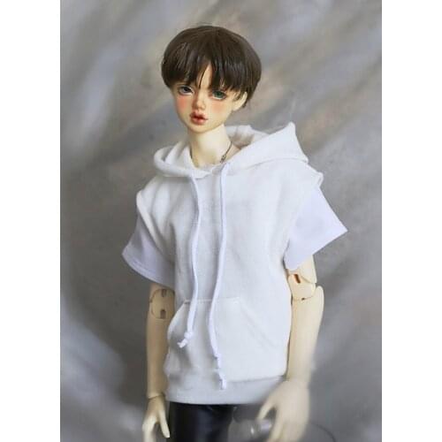 1/4 1/3 Scale BJD Clothes Casual Sleeveless Hooded Sweatshirt For BJD/SD MSD SD13 SD17 SSDF Strong Uncle Doll Accessories C0923