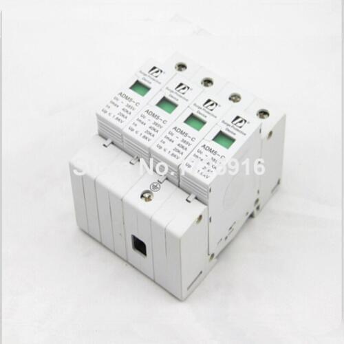 10 pieces / lot High Quality 4P 20-40kA 380V AC Din Rail SPD Low Voltage Lightning Protection Surge Protective Device