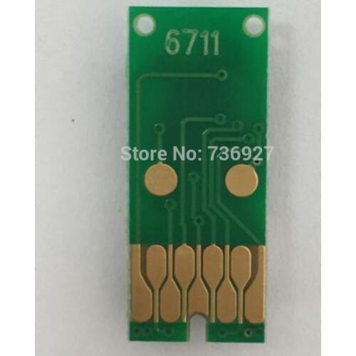 10X Compatible maintenance tank waste ink tank chip for Epson T6711 for WorkForce WF-3620/3640/3641/7111/7610/7620/7621 Printer