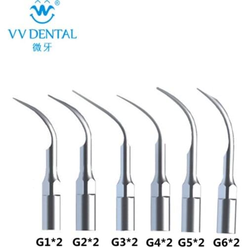 12 Pcs/lot Ultrasonic Dental Scaler Tips G1 G2 G3 G4 G5 G6 Fit EMS/ WOODPECKER Handpiece Teeth Whitening Dentistry Instrument