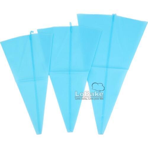 3 sizes 12 14 16 inches durable anti-skidding silicone pastry bags piping sugarcraft nozzle baking decor DIY supplies