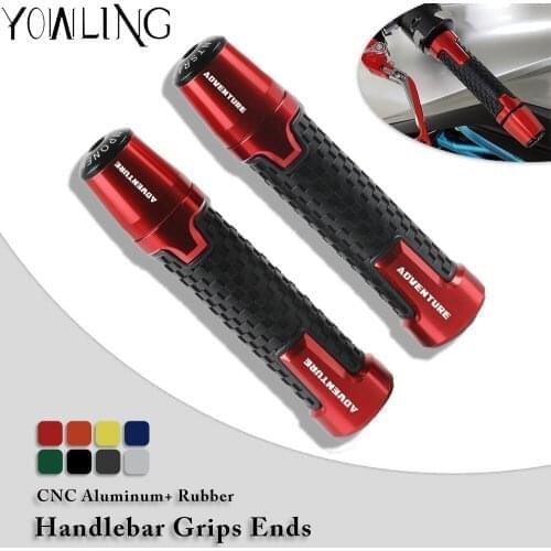 7/8''22mm Motorcycle CNC Accessories handlebar grip ends handle bar grips For Adventure 1290 1050 1090 1190 Adventure 2014-2021