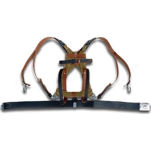 WW2 WWII Army Webbing Frame Soldier A-Frame with Leather Straps Carrier Canvas equipment&Soldier belt&Y Strap