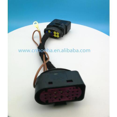 Free shipping HID Xenon Headlight 10 to 14 Pin Connector Adapter wire harness 1J0973835 1J0973737