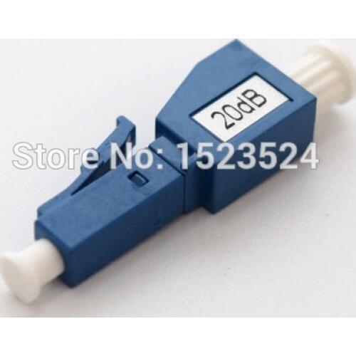 Free Shipping 5pcs/lot 20dB LC Female to Male Fiber Optic Attenuator LC Female Male Fiber Optic Attenuator