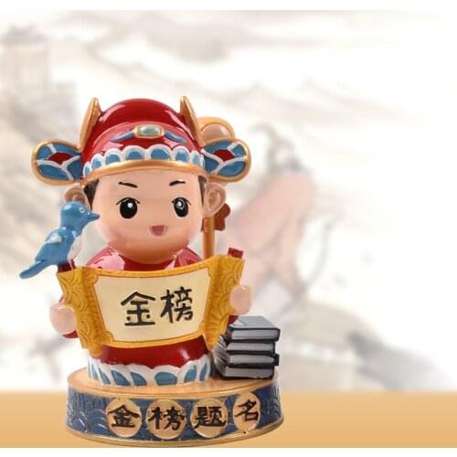 Graduation ceremony champion scholar resin decorative ornaments, gold list title, promising future to success, creative